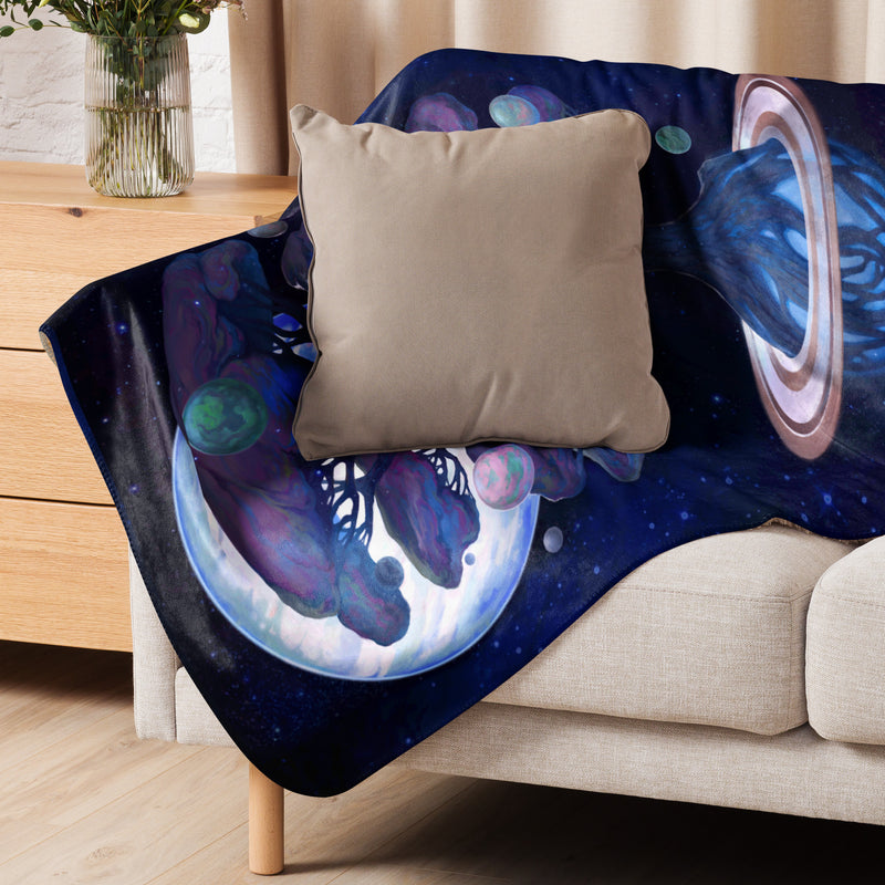 Wolfwood Nebula Sherpa blanket