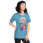 Ethereal Short-Sleeve Unisex T-Shirt (Pastel Colors) - BoxWood Board Designs - Ocean Blue - S - -