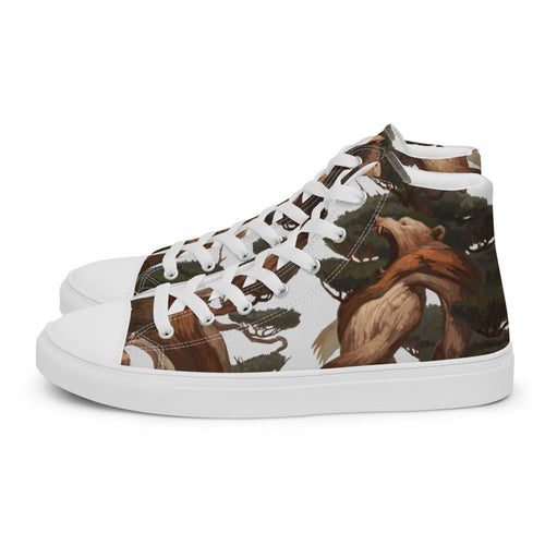 Strength Women’s high top canvas shoes - BoxWood Board Designs - 5 - -