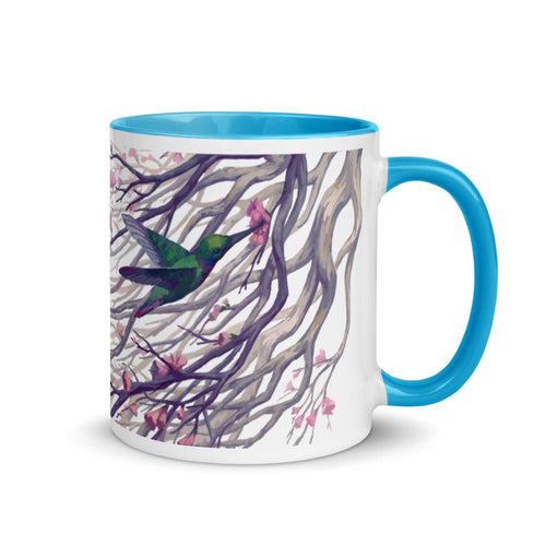 Tranquil Mug with Color Inside - BoxWood Board Designs - Blue - -