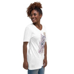 Tranquil Unisex Short Sleeve V-Neck T-Shirt - BoxWood Board Designs - XS - -