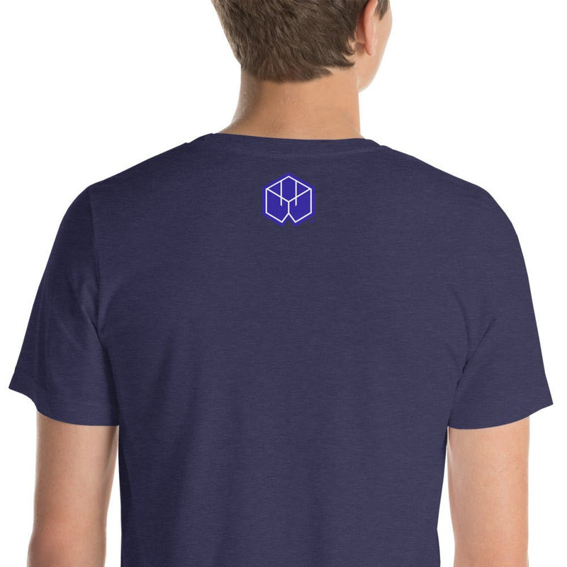 Transcendence Men's Short-Sleeve Unisex T-Shirt - BoxWood Board Designs - Heather Midnight Navy - XS - -