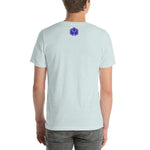 Transcendence Men's Short-Sleeve Unisex T-Shirt - BoxWood Board Designs - Heather Prism Ice Blue - XS - -