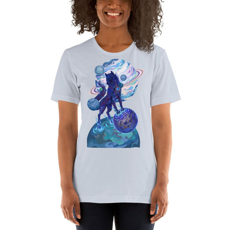 Women's Transcendence Short-Sleeve Unisex T-Shirt - BoxWood Board Designs - Light Blue - XS - -