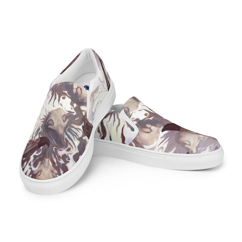 Palm Oil Men’s slip-on canvas shoes
