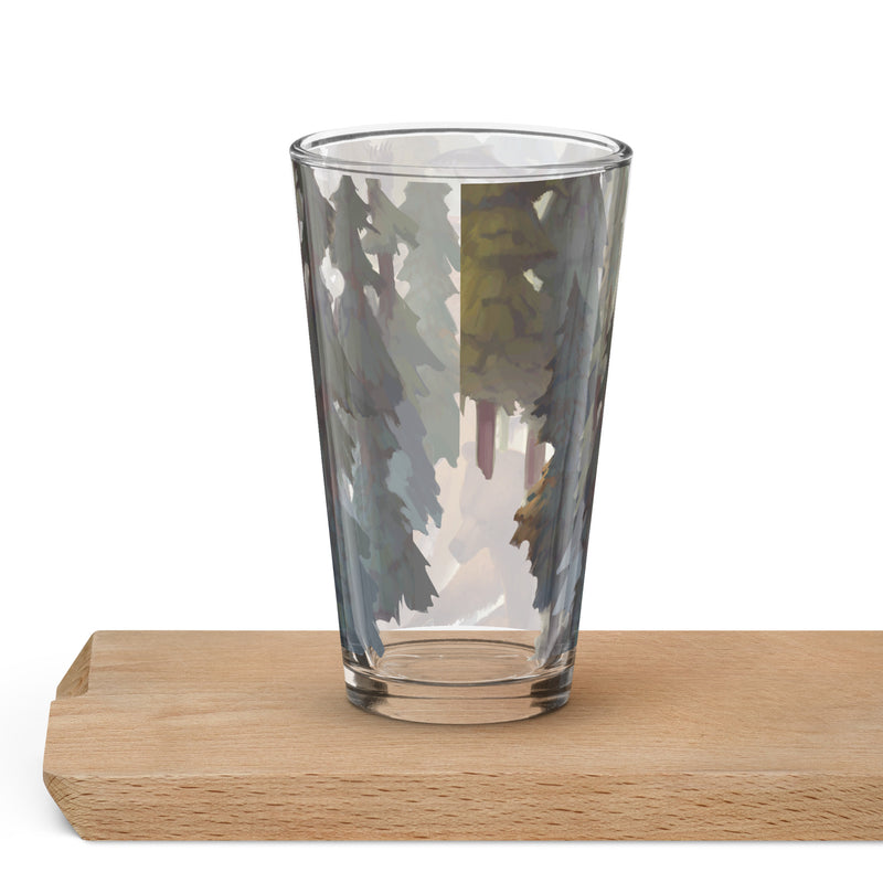 Bear Forest Shaker pint glass
