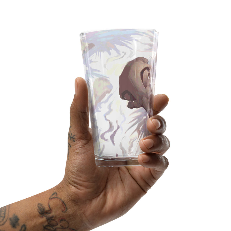 Palm Oil Shaker pint glass