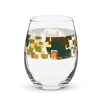 Fear Conquered Stemless wine glass