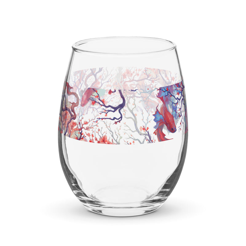 Ebb and Flow Stemless wine glass