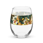 Fear Conquered Stemless wine glass