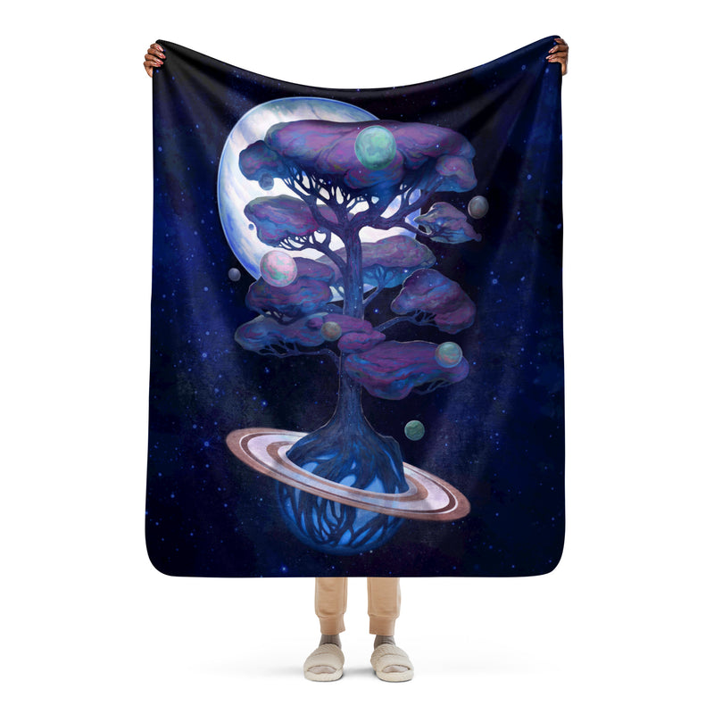 Wolfwood Nebula Sherpa blanket