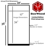 Transcendence - LIMITED EDITION - BoxWood Board Designs - 18" x 36" - -