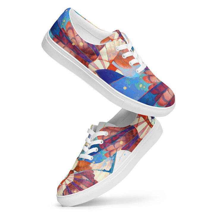 Tribal 2024 Art Women’s lace-up canvas shoes