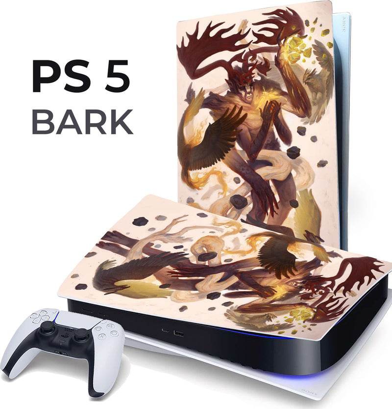 PS5 Woodland BARK (Vinyl Wrap for PS5)