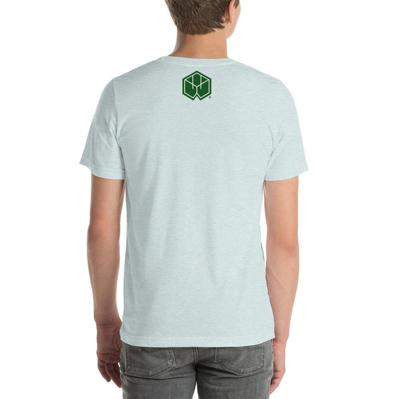 Bear Forest Short-sleeve unisex t-shirt - BoxWood Board Designs - Heather Prism Ice Blue - XS - -