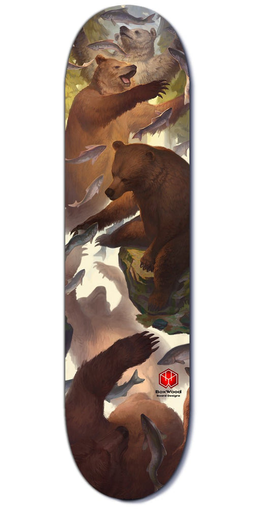Bear Forest Skateboard BARK - BoxWood Board Designs - 27" - - Skateboard BARK