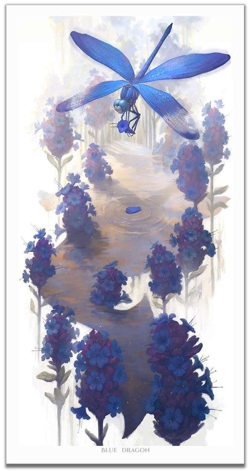 Blue Dragon- TIMED EDITION - BoxWood Board Designs - 18" x 36" - -