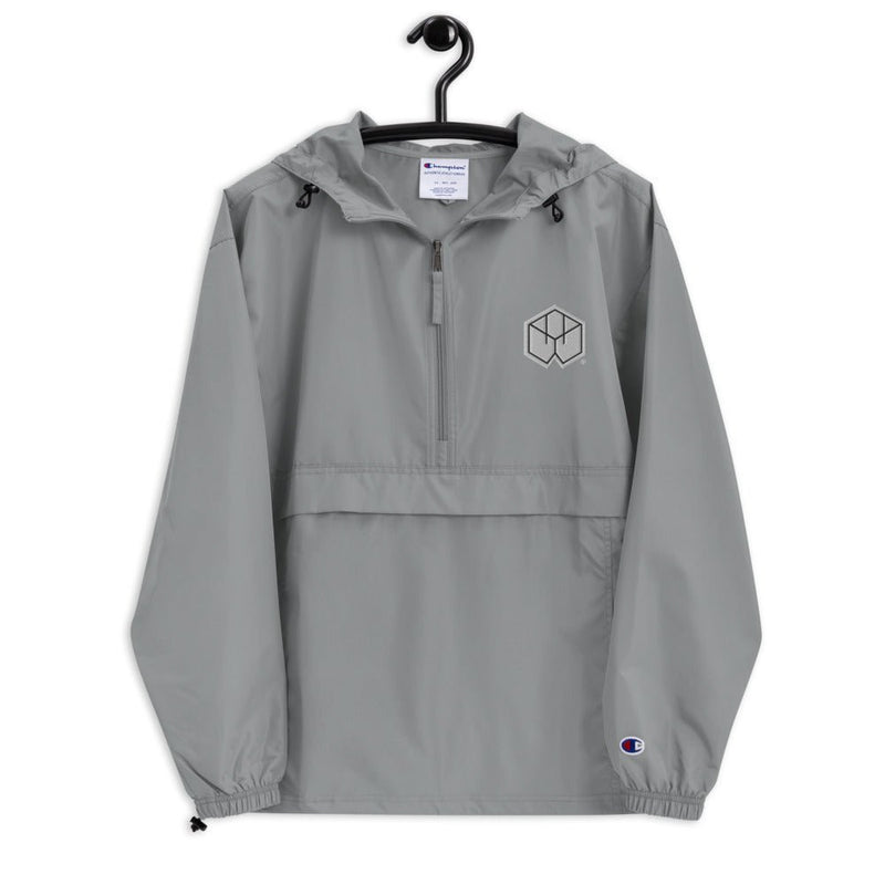 Boxwood Logo Embroidered Champion Packable Jacket - BoxWood Board Designs - Graphite - S - -