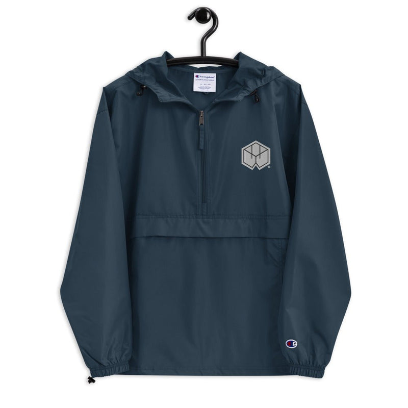 Boxwood Logo Embroidered Champion Packable Jacket - BoxWood Board Designs - Navy - S - -