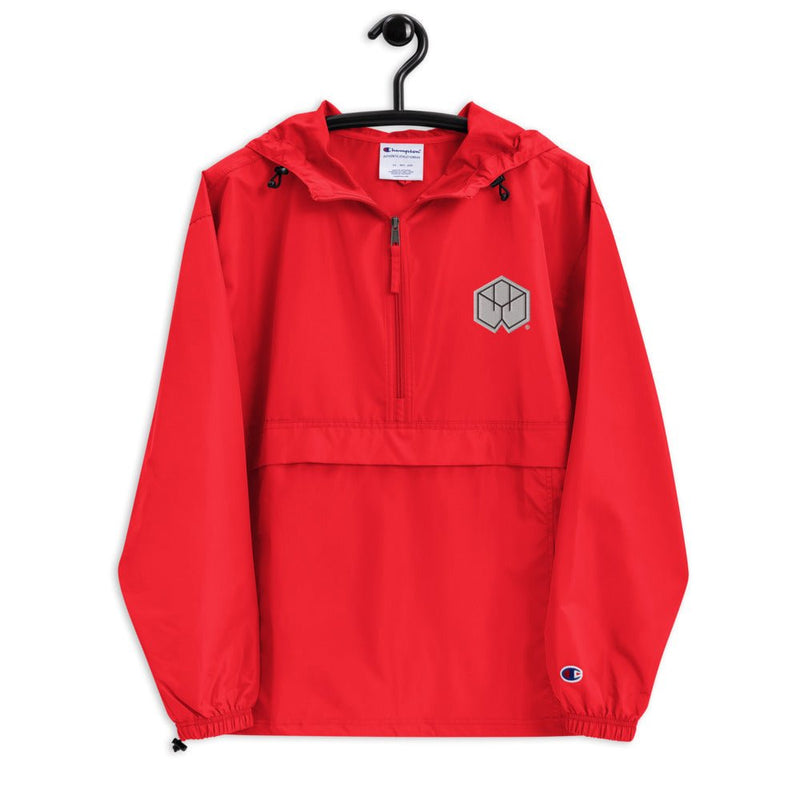 Boxwood Logo Embroidered Champion Packable Jacket - BoxWood Board Designs - Scarlet - S - -