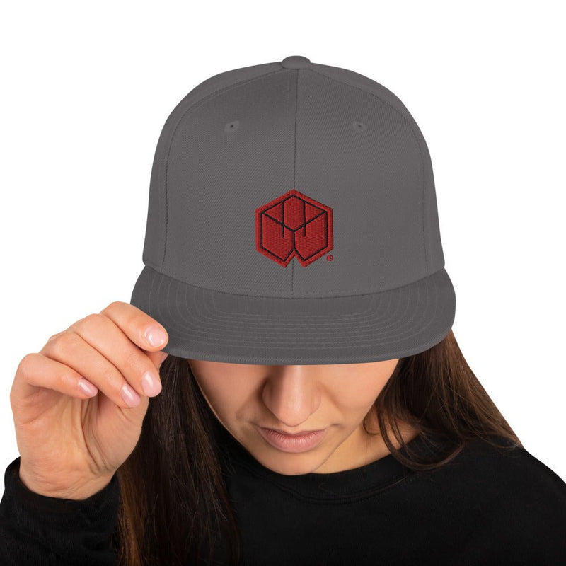 Boxwood Logo Snapback Hat - BoxWood Board Designs - Dark Grey - -