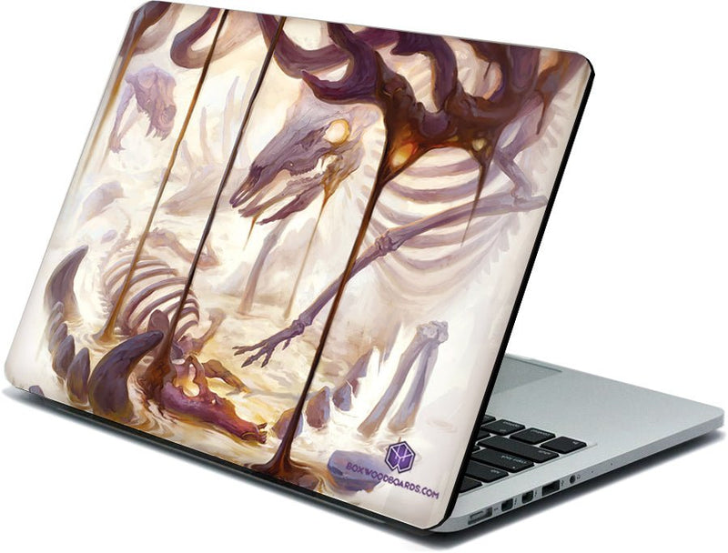 Desecrated Laptop or Macbook BARK - BoxWood Board Designs - Medium - 13" - - Laptop / Macbook BARK