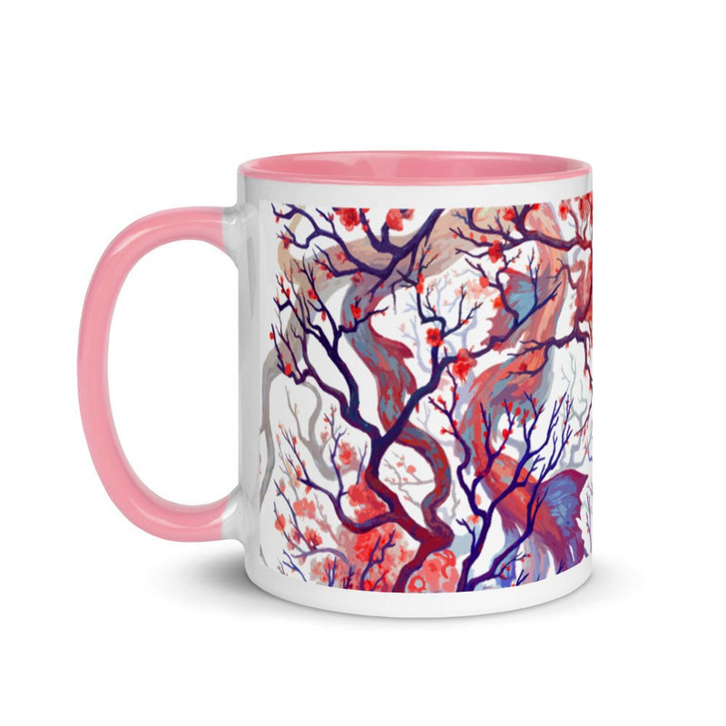Ebb and Flow Mug with Color Inside - BoxWood Board Designs - Pink - -