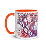 Ebb and Flow Mug with Color Inside - BoxWood Board Designs - Orange - -