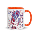 Ebb and Flow Mug with Color Inside - BoxWood Board Designs - Orange - -