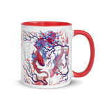 Ebb and Flow Mug with Color Inside - BoxWood Board Designs - Red - -