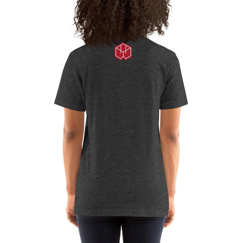 Ebb and Flow Short-Sleeve Unisex T-Shirt - BoxWood Board Designs - Dark Grey Heather - XS - -