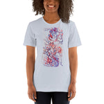 Ebb and Flow Short-Sleeve Unisex T-Shirt - BoxWood Board Designs - Light Blue - XS - -