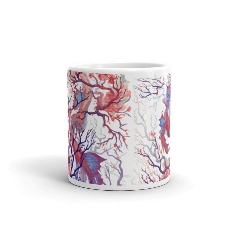 Ebb and Flow White glossy mug - BoxWood Board Designs - 11oz - -