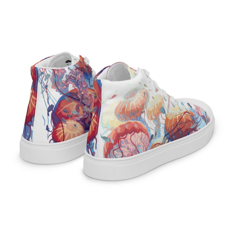 Ethereal Men’s high top canvas shoes - BoxWood Board Designs - 5 - -