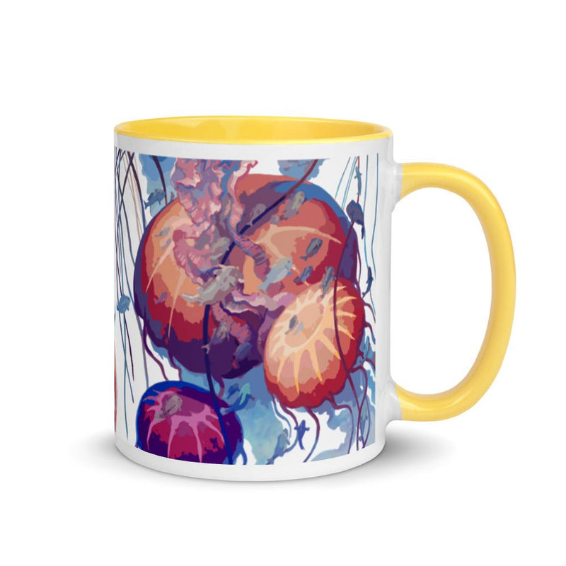 Ethereal Mug with Color Inside - BoxWood Board Designs - Yellow - -