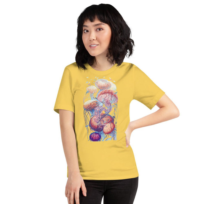 Ethereal Short-Sleeve Unisex T-Shirt (Pastel Colors) - BoxWood Board Designs - Yellow - S - -