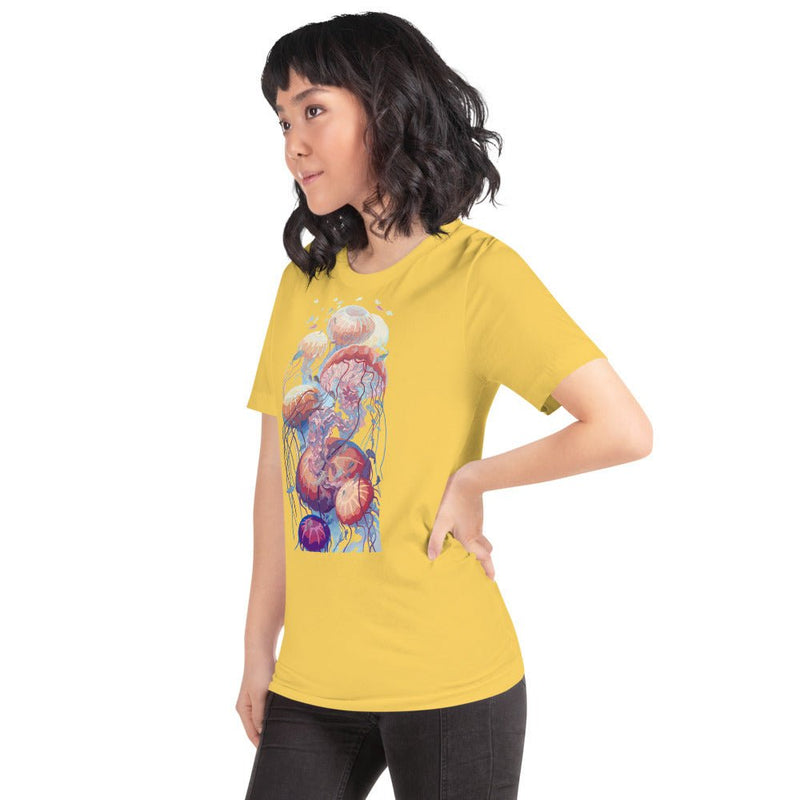 Ethereal Short-Sleeve Unisex T-Shirt (Pastel Colors) - BoxWood Board Designs - Yellow - S - -