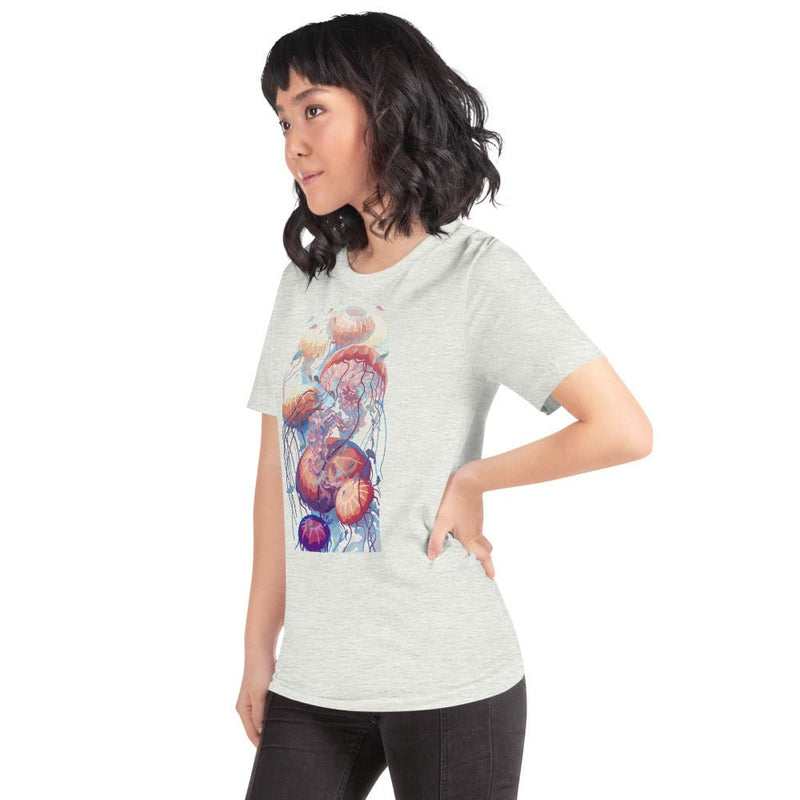 Ethereal Short-Sleeve Unisex T-Shirt (Pastel Colors) - BoxWood Board Designs - Ash - S - -