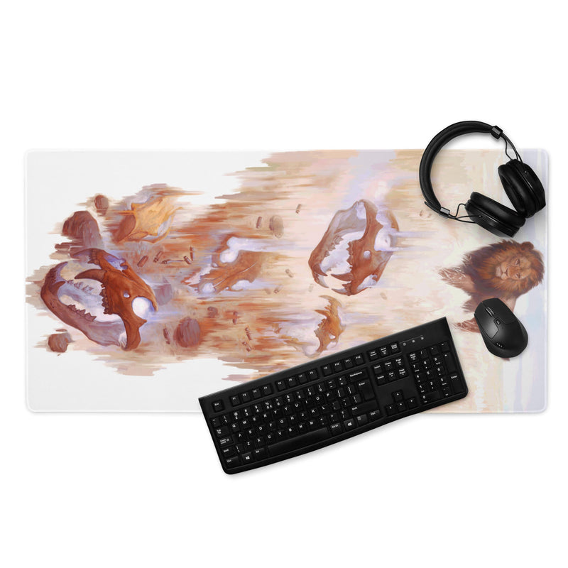 Lion Heart Gaming mouse pad / Playmat - BoxWood Board Designs - 36″×18″ - -