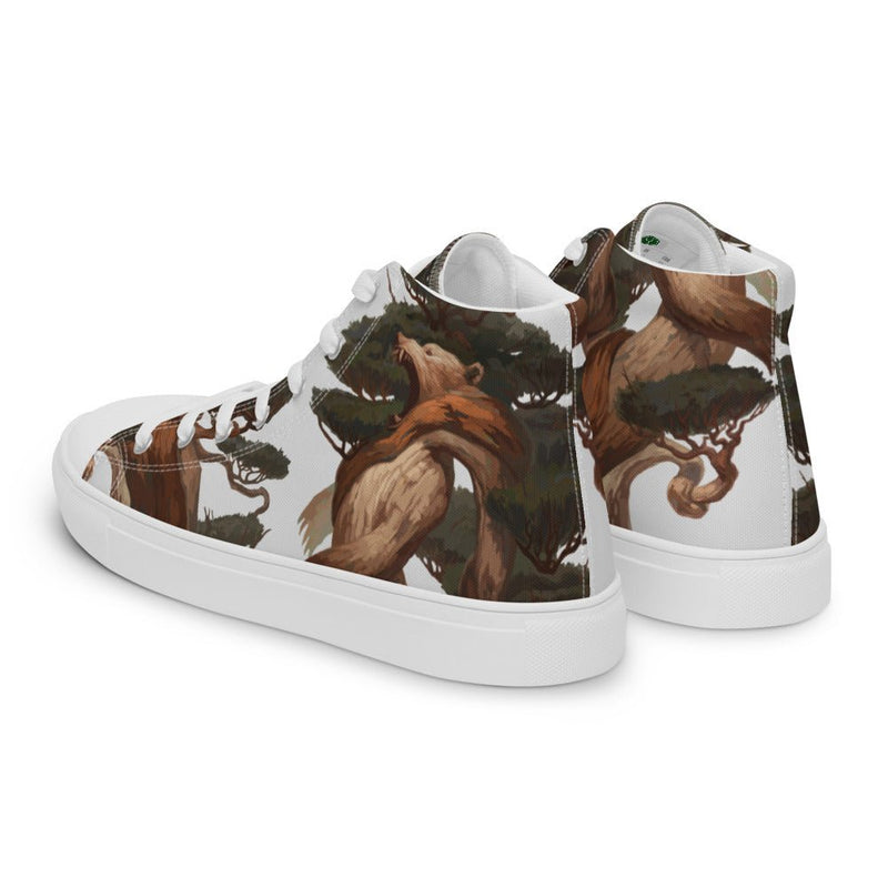 Strength Women’s high top canvas shoes - BoxWood Board Designs - 5 - -