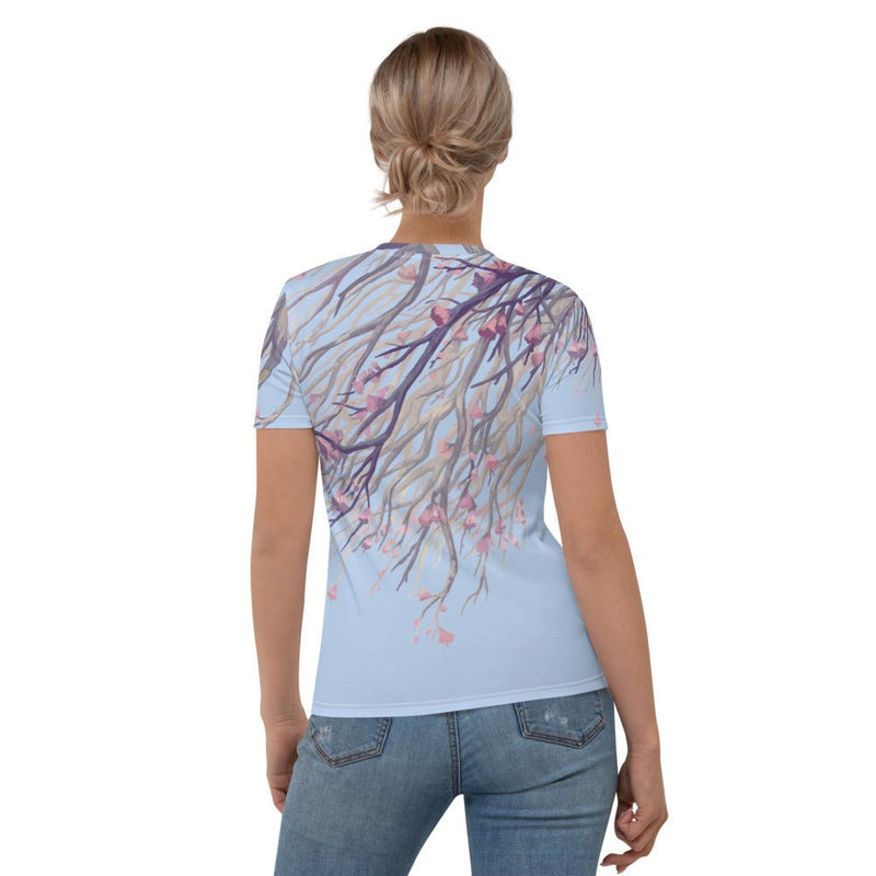 Tranquil Hawkes Blue Women's T-shirt - BoxWood Board Designs - XS - -