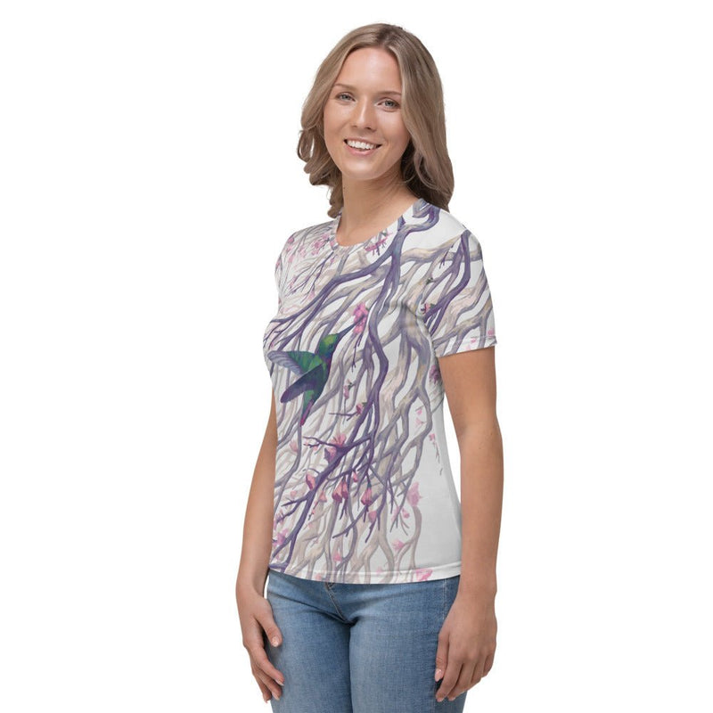 Tranquil - Light Grey Women's T-shirt - BoxWood Board Designs - XS - -