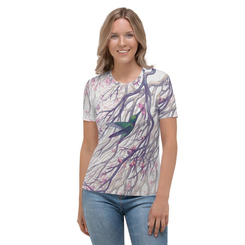 Tranquil - Light Grey Women's T-shirt - BoxWood Board Designs - XS - -