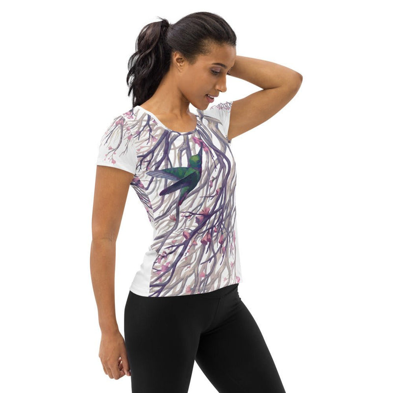 Tranquil Women's Athletic T-shirt - BoxWood Board Designs - XS - -