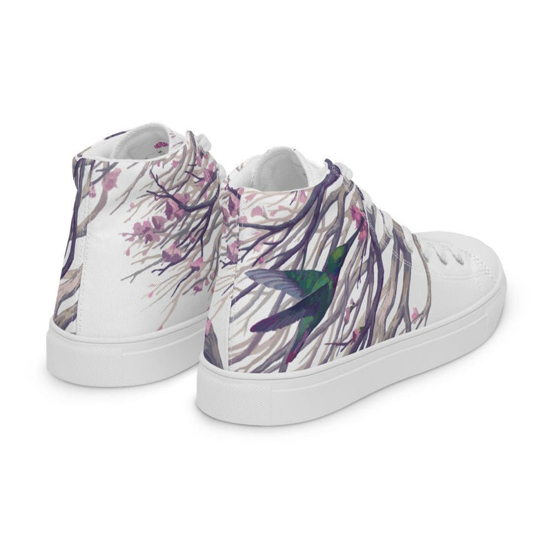 Tranquil Women’s high top canvas shoes - BoxWood Board Designs - 5 - -