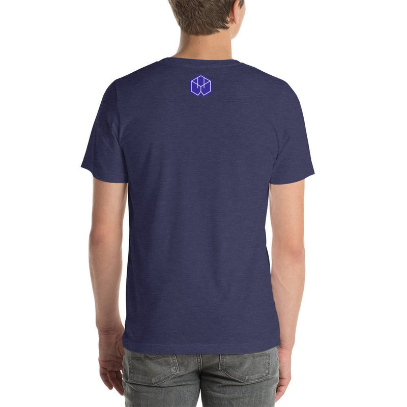 Transcendence Men's Short-Sleeve Unisex T-Shirt - BoxWood Board Designs - Heather Midnight Navy - XS - -