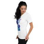 Transcendence Unisex Short Sleeve V-Neck T-Shirt - BoxWood Board Designs - White - XS - -