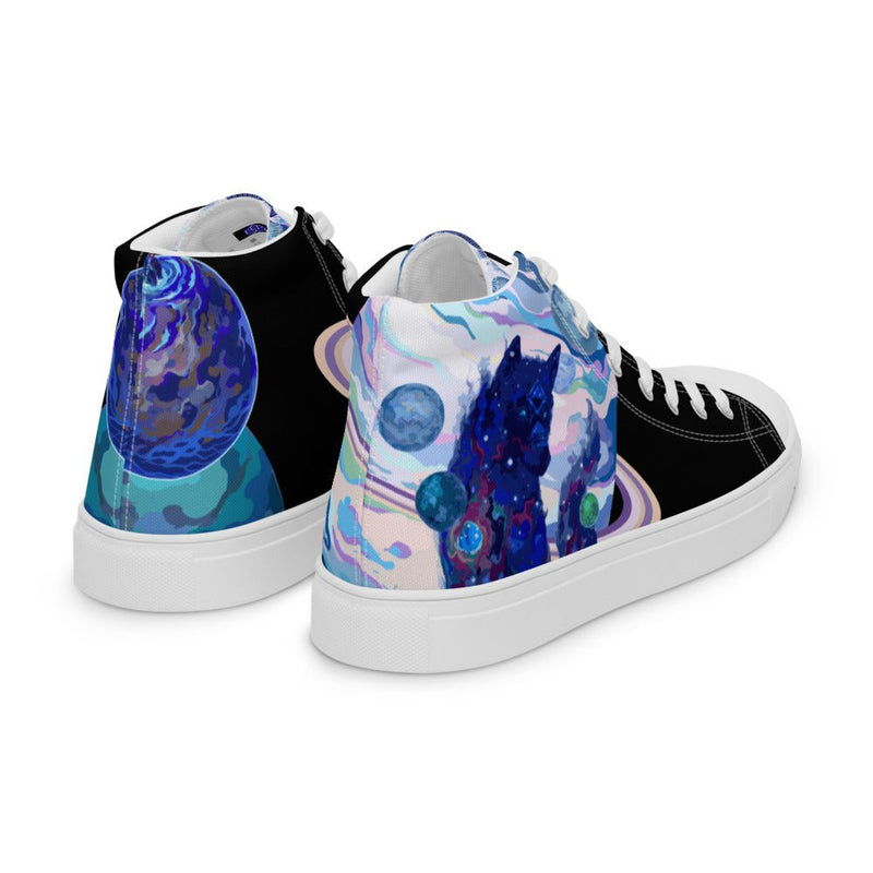 Transcendence Women’s high top canvas shoes - BoxWood Board Designs - 5 - -