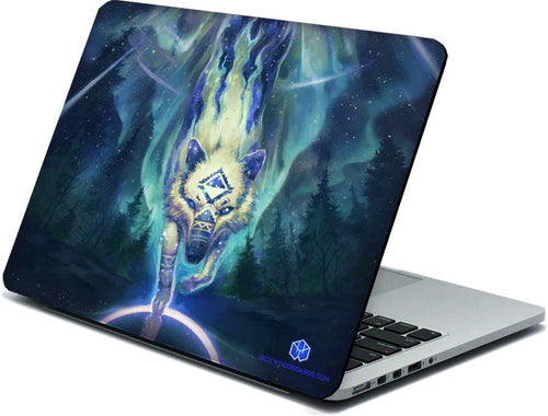 Wolf Star Laptop or Macbook BARK - BoxWood Board Designs - Medium - 13" - - Laptop / Macbook BARK