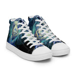 Wolf Star Men’s high top canvas shoes - BoxWood Board Designs - 5 - -